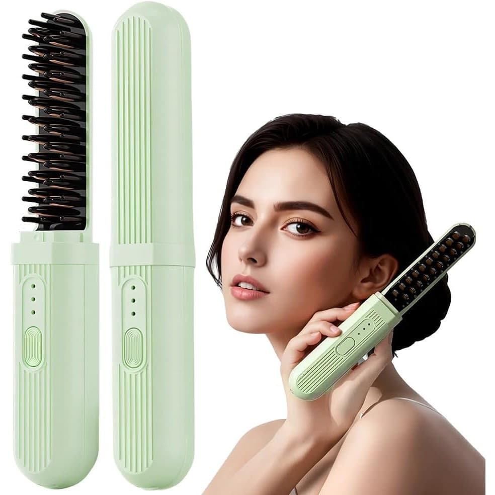 Escova Profissional para Alisamento de Cabelo, Escova Alisadora de Cabelo com Íons, Configuração de Temperatura de 3 Vel