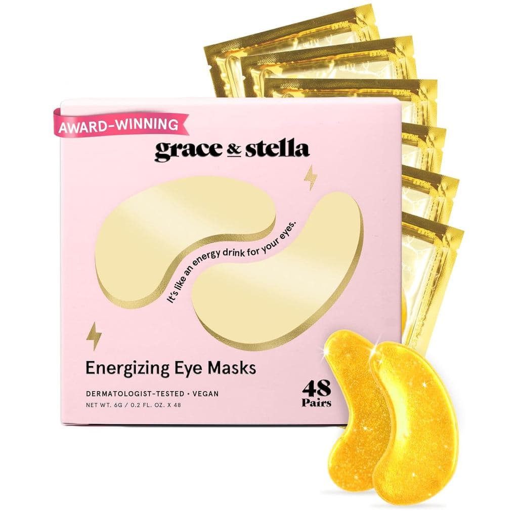 Máscara para a Área dos Olhos Grace & Stella, Premiada - Presentes de Aniversário para Mulheres - Patches de Gel para Ol