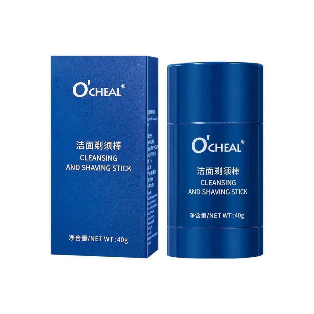 O'CHEAL Creme em Bastão 2 em 1 para Limpeza e Barbear para Homens, Bastão Hidratante e Suavizante para Barbear, Tamanho