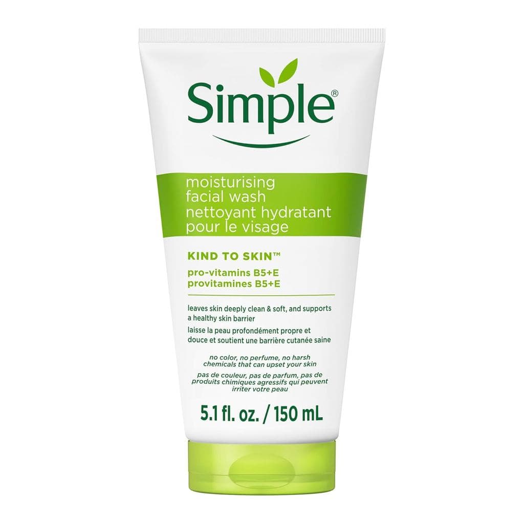 Gel de Limpeza Facial Simple Kind to Skin, Hidratante 5 oz NHDD