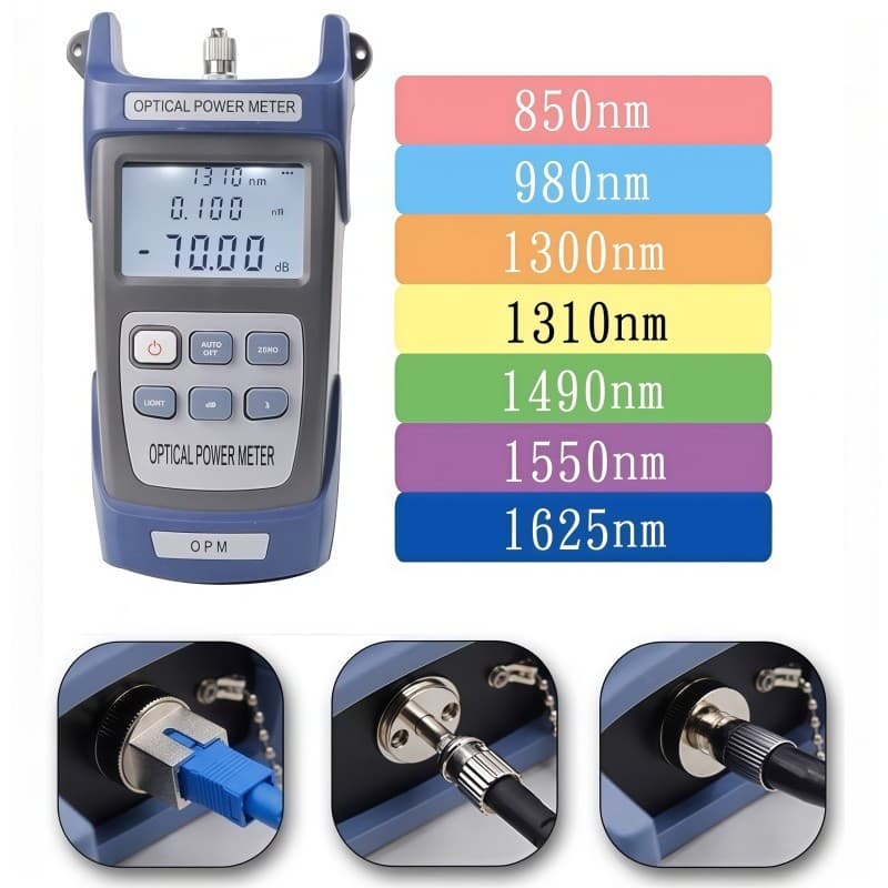 Power Meter Medidor de Potência Óptica Profissional Ferramenta para Manutenção de Rede Fibra Óptica FTTH