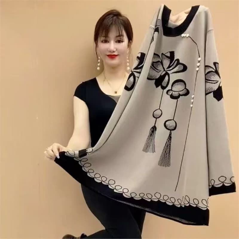 2025 topos primavera outono High-End Wear capa barriga olhar camisa grande novo estilo fino fundo na moda solto mãe médi