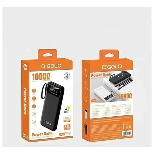 Carregador Portátil Power Bank BTE-18 A'Gold 10000mAh 3.1A