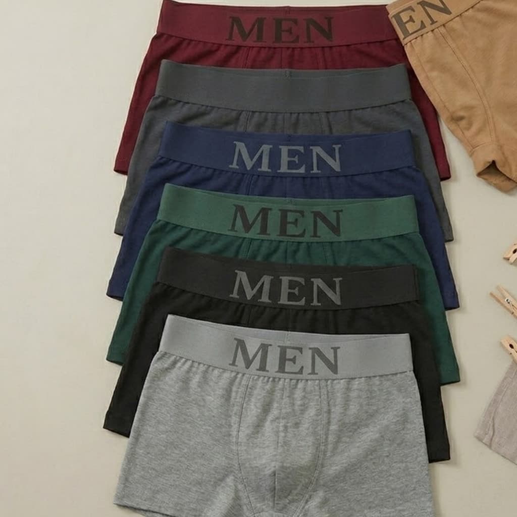 KIT 12 OU 6 CUECAS MEN- TECIDO CONFOT RESPIRAVEL