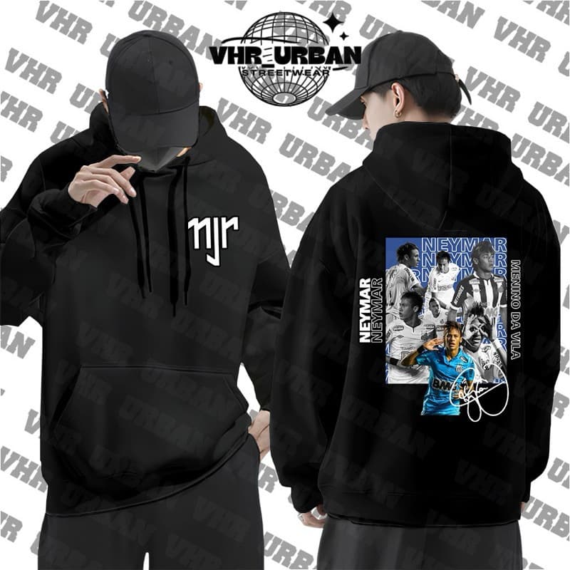 Moletom Canguru Neymar Jr Estampa Flanelada Blusa de Frio Quente Promoção Envio Rápido