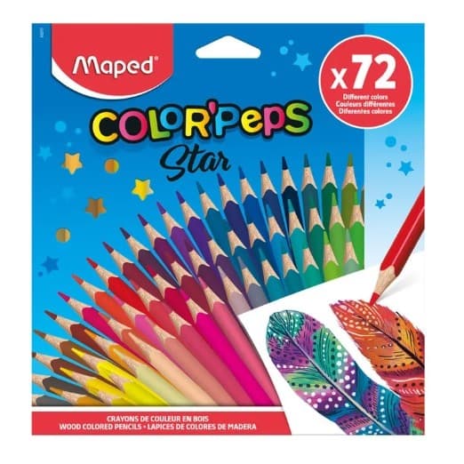 LAPIS COR 72 COLOR PEPS MAPED