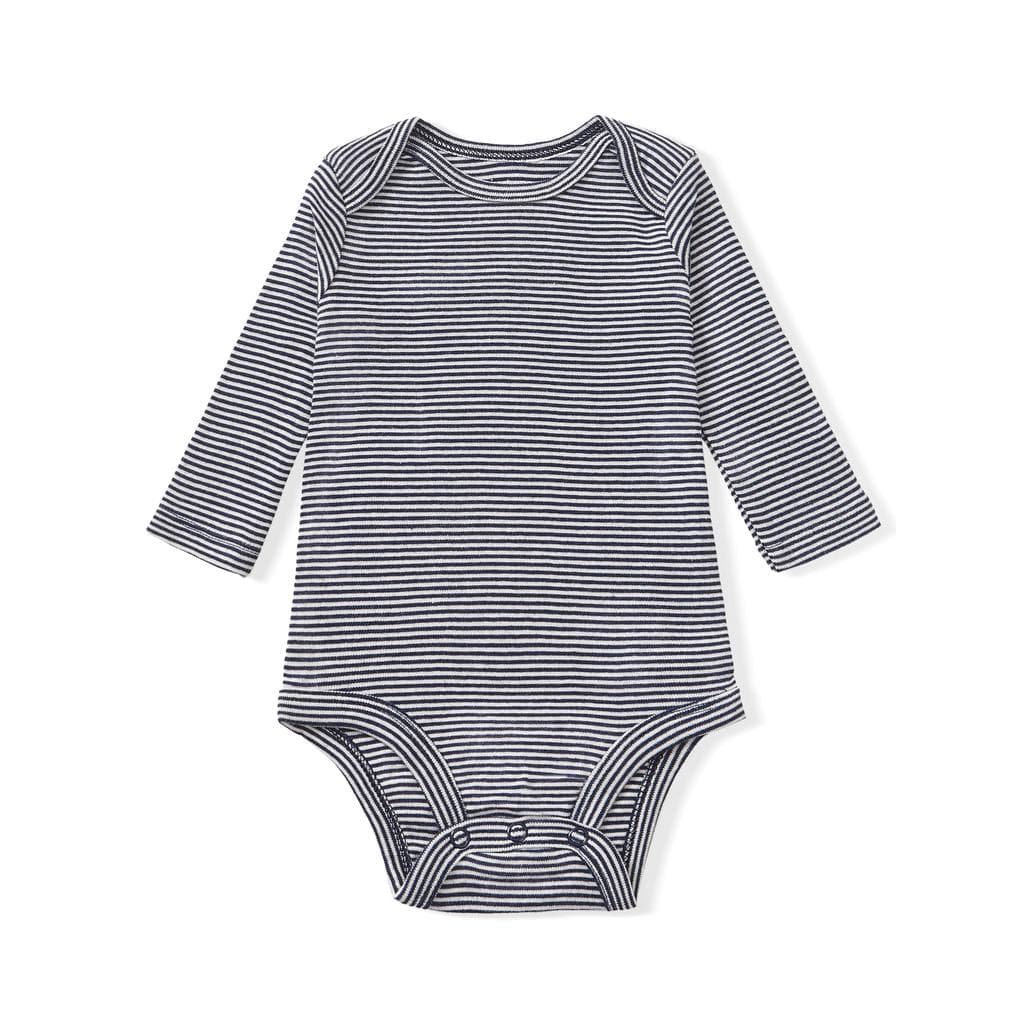Roupas de bebê recém-nascido bebê puro algodão manga comprida roupas de meninos meninas bebê primavera verão listra