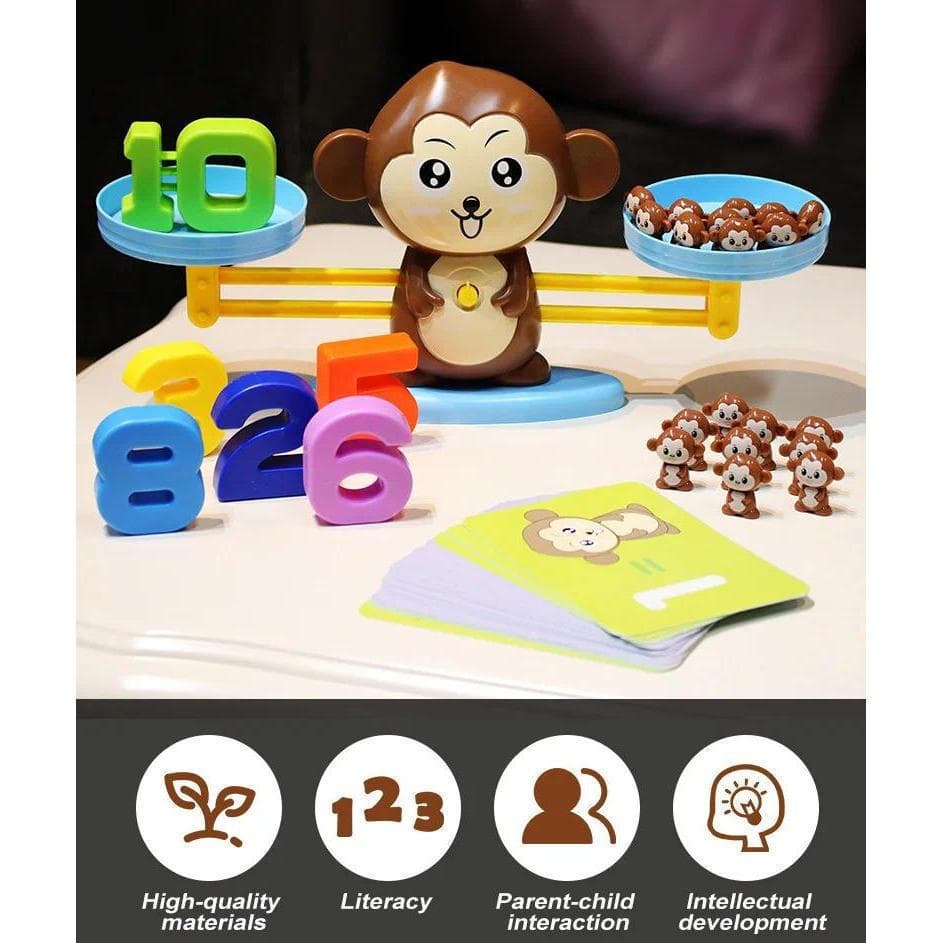 Crianças Macaco Matemática Brinquedo Digital Aritmética Cedo Educacional Equilíbrio Escala Pai-Filho Jogos De Mesa
