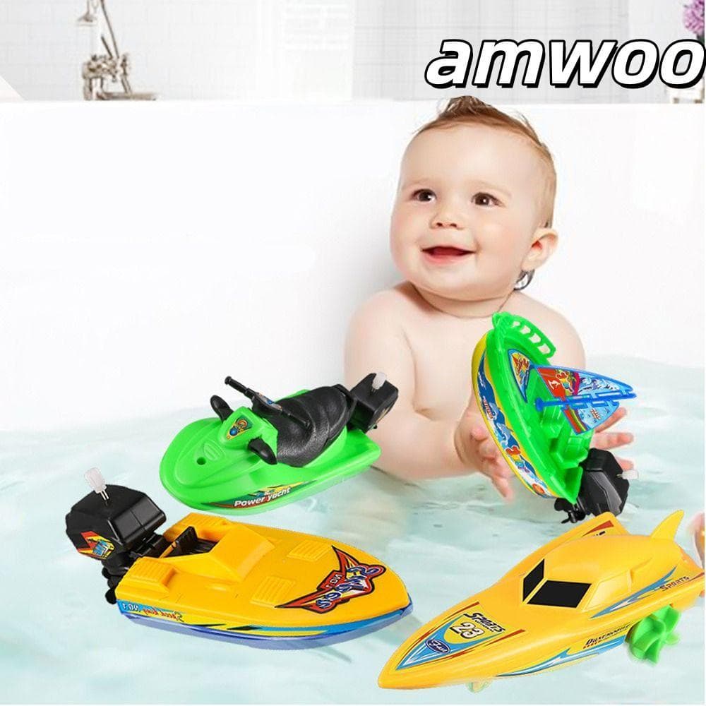 Brinquedo De Banho De Chuveiro AMWOO , Corda Flutuante De Navio Na Água , Brinquedos Infantis De Relógio , Barco De Velo