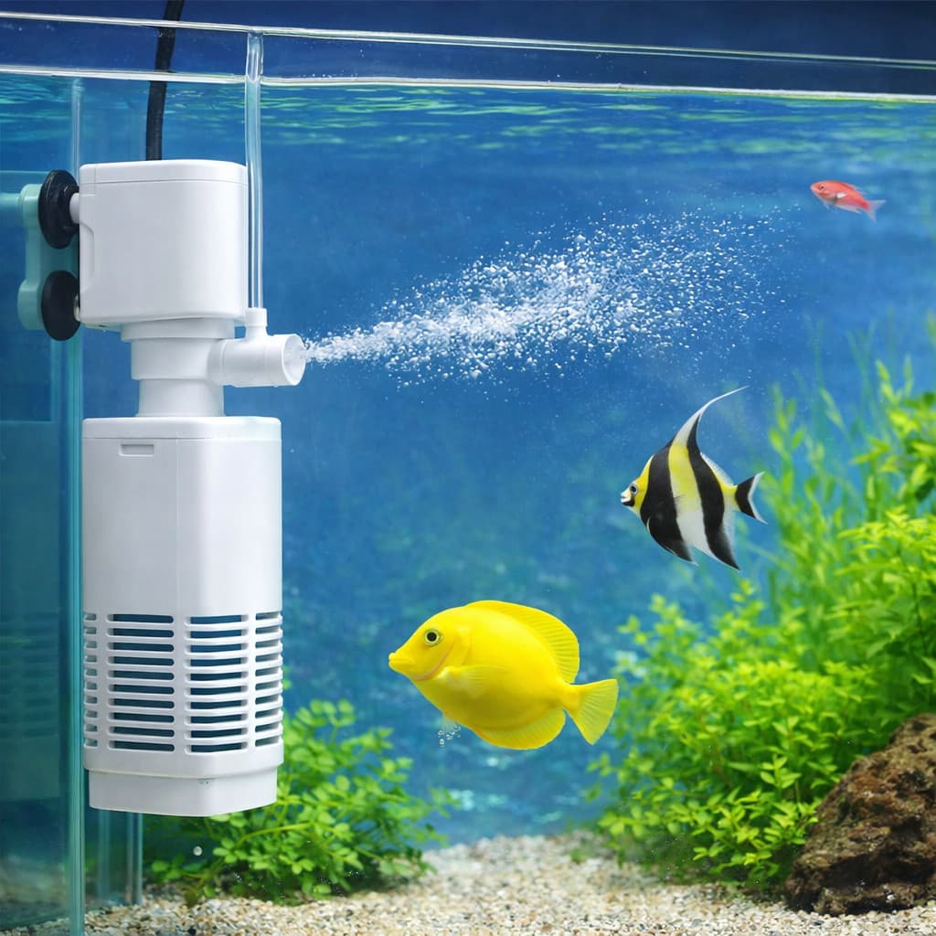 FILTRO INTERNO SUBMERSO COM BOMBA AERADOR DE OXIGENIO 400L/H AQUAVERSO E AQUATANK PARA AQUÁRIOS ATÉ 40L