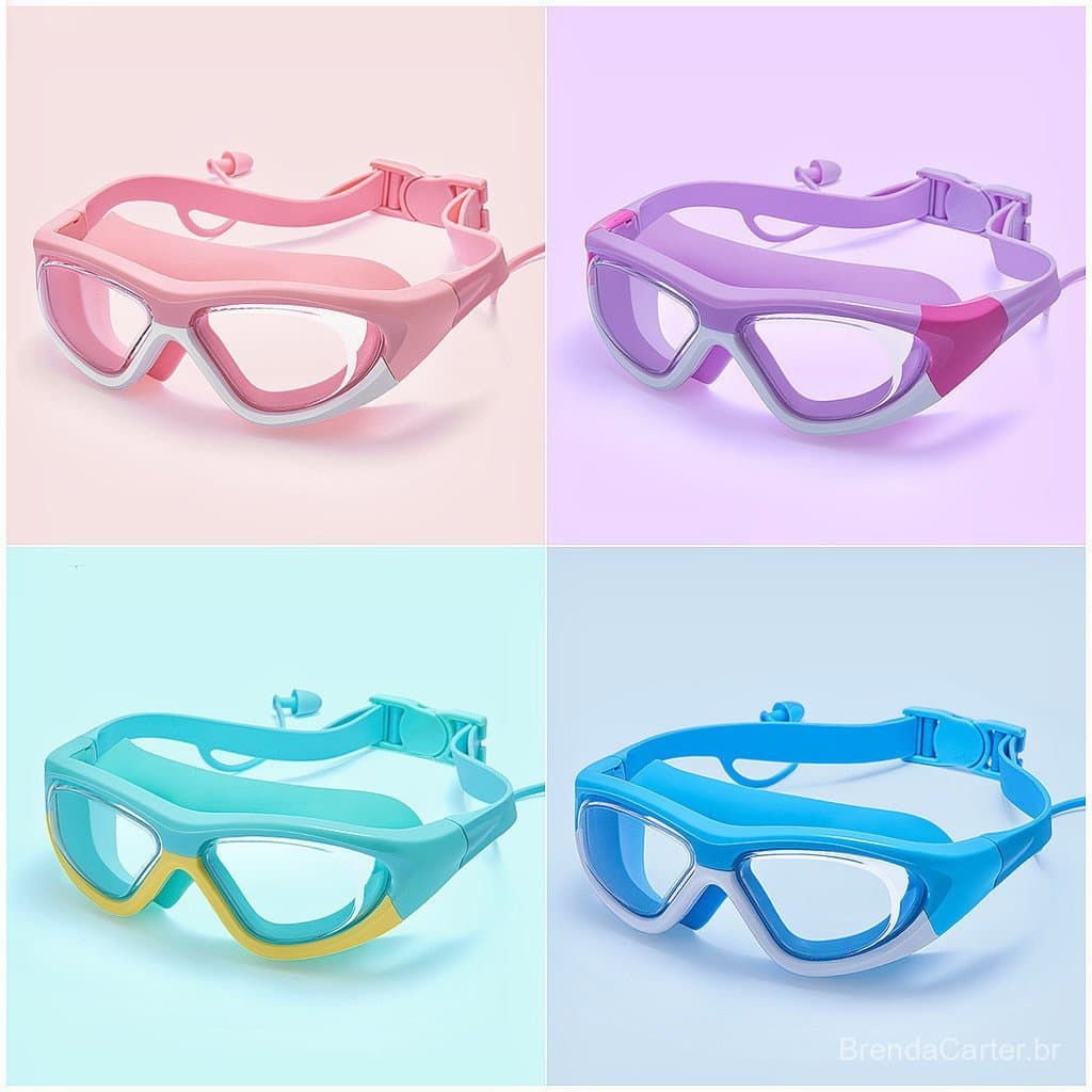 Crianças Óculos De Natação Grande Angular HD Silicone Selo Anti-Nevoeiro À Prova Dwaterproof Água Meninos Meninas Profis