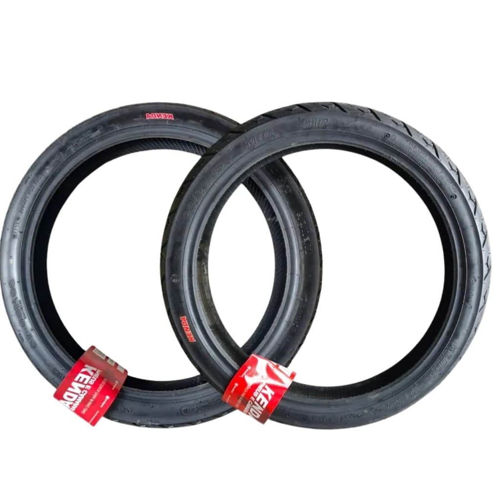 Par Pneu 80/100-18 + 90/90-18 Para HondaCg 125 Titan K677 Thorax Kenda