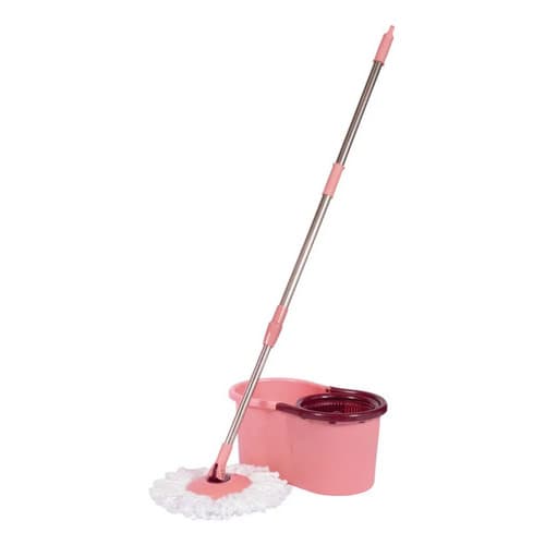 Esfregão Mop Pocket Balde 8L Rosa - MOR - Limpeza, Praticidade, Eficiência para sua Casa