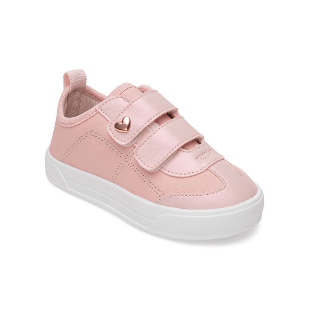 Tênis Infantil Menina Pimpolho Velcro Coração - 16 ao 27