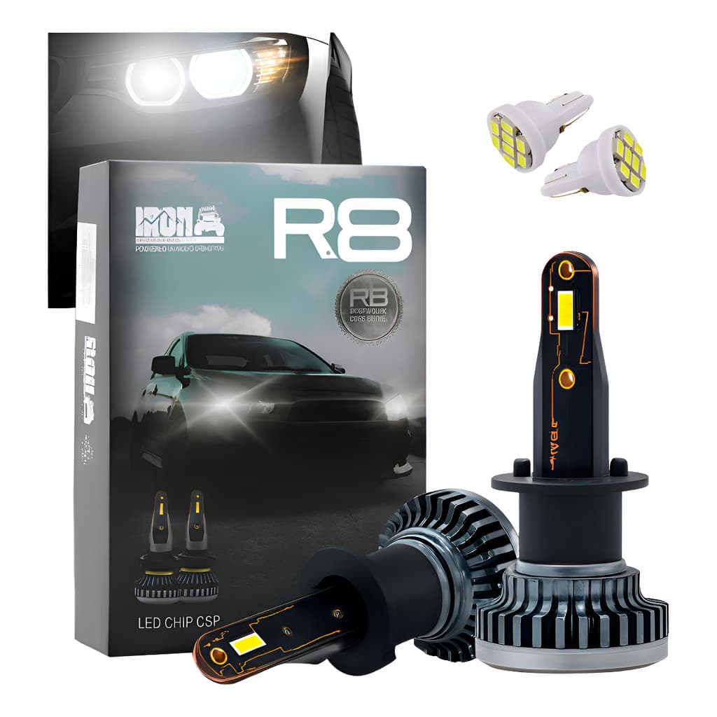 Kit Lampada Led Ultra 30.000 Lumens H1 H3 H4 H7 H11 Hb4 H27
