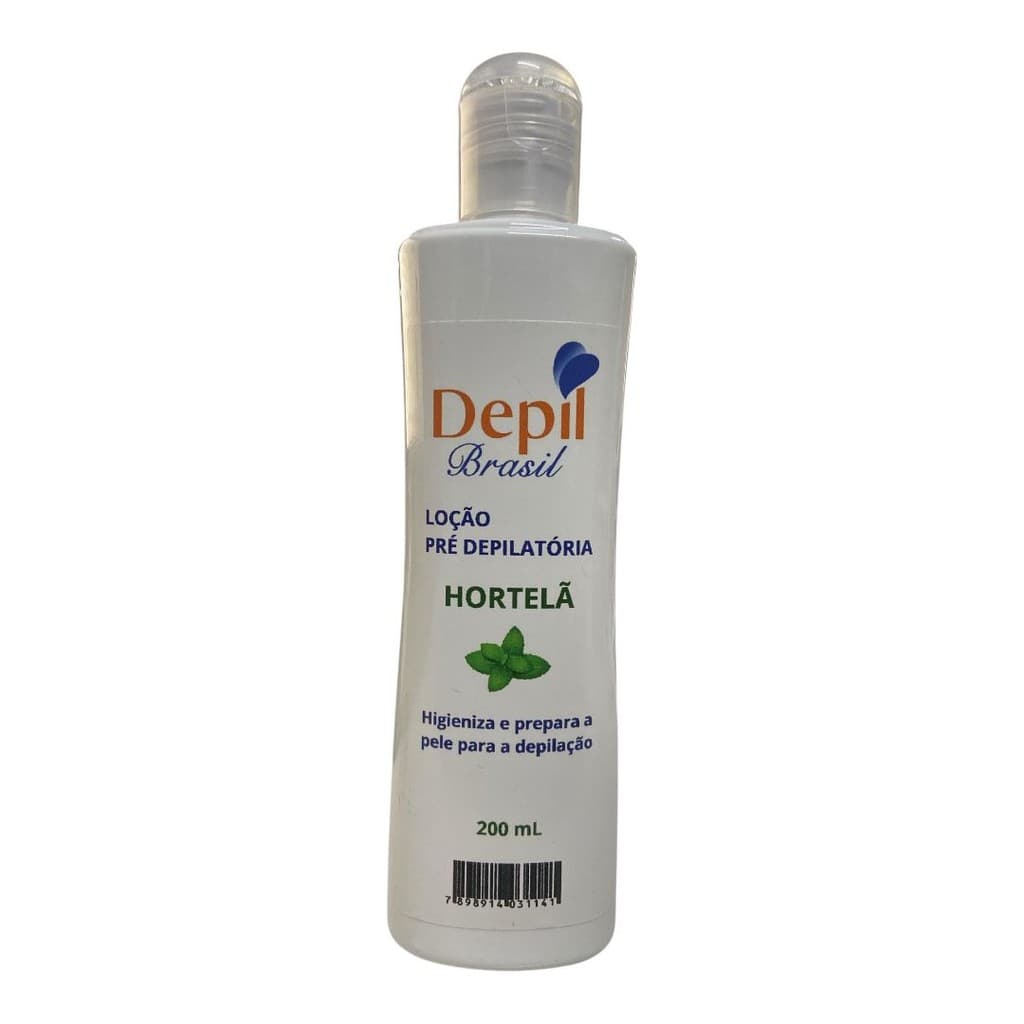 Loção Pré Depilatória Hortelã 200ml Depil Brasil