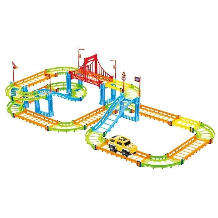 Pista Colorida Mini Cidade Divertida Ponte Estaiada 95 peças -  Art Brink