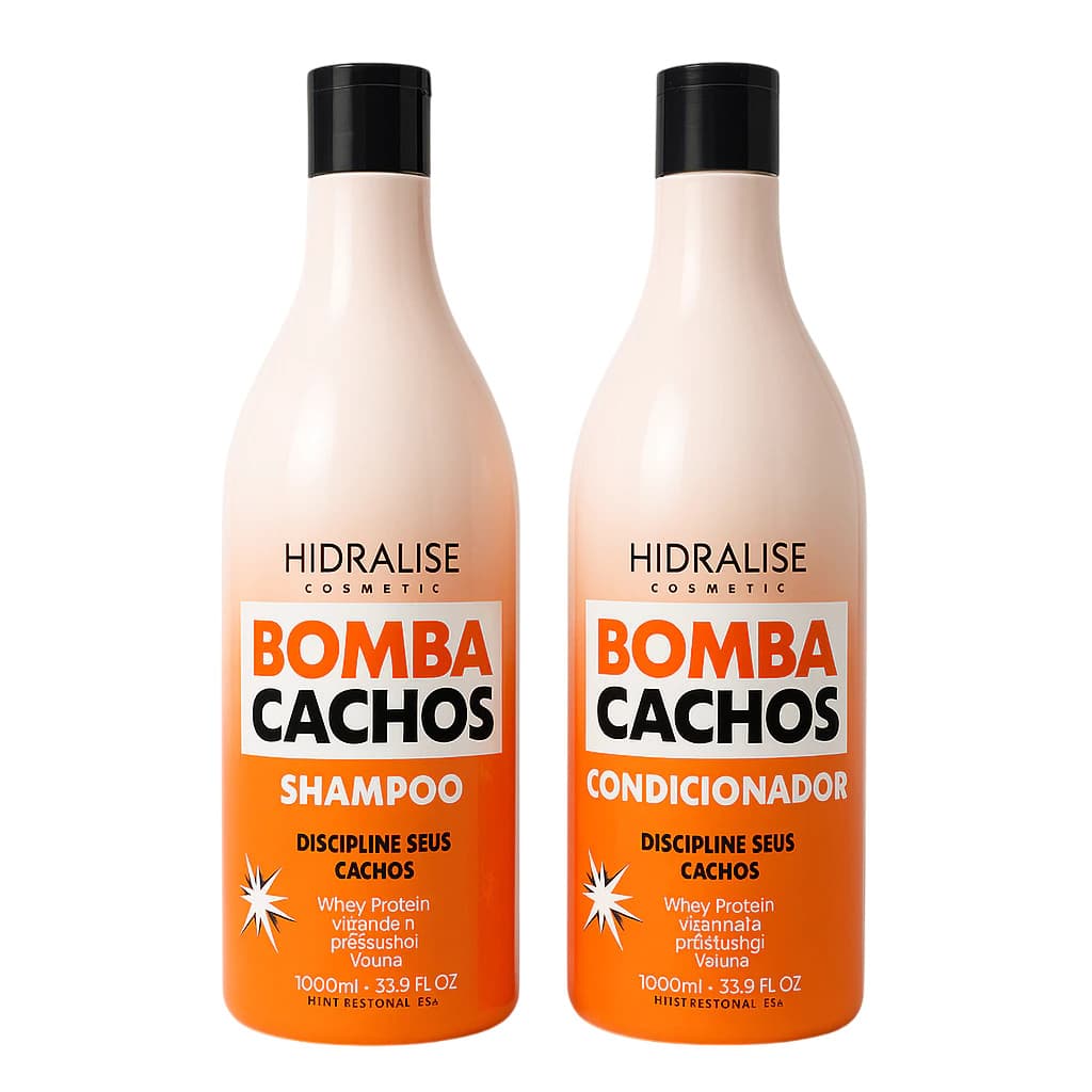 Bomba Cachos 3 em 1 Hidralise - Shampoo + Condicionador
