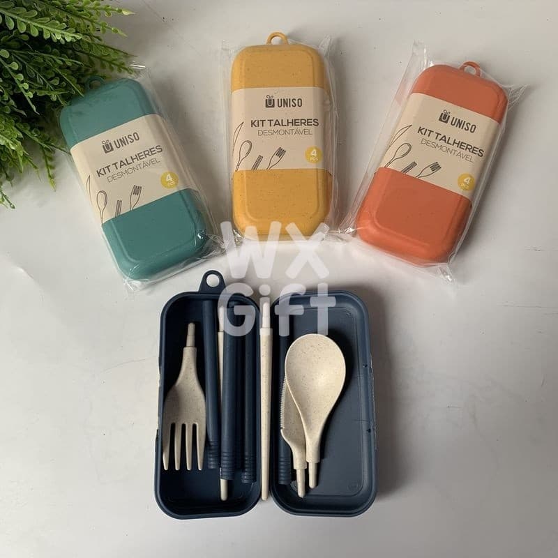 Kit de Talher Feito de Fibras - Uniso / WX Gift