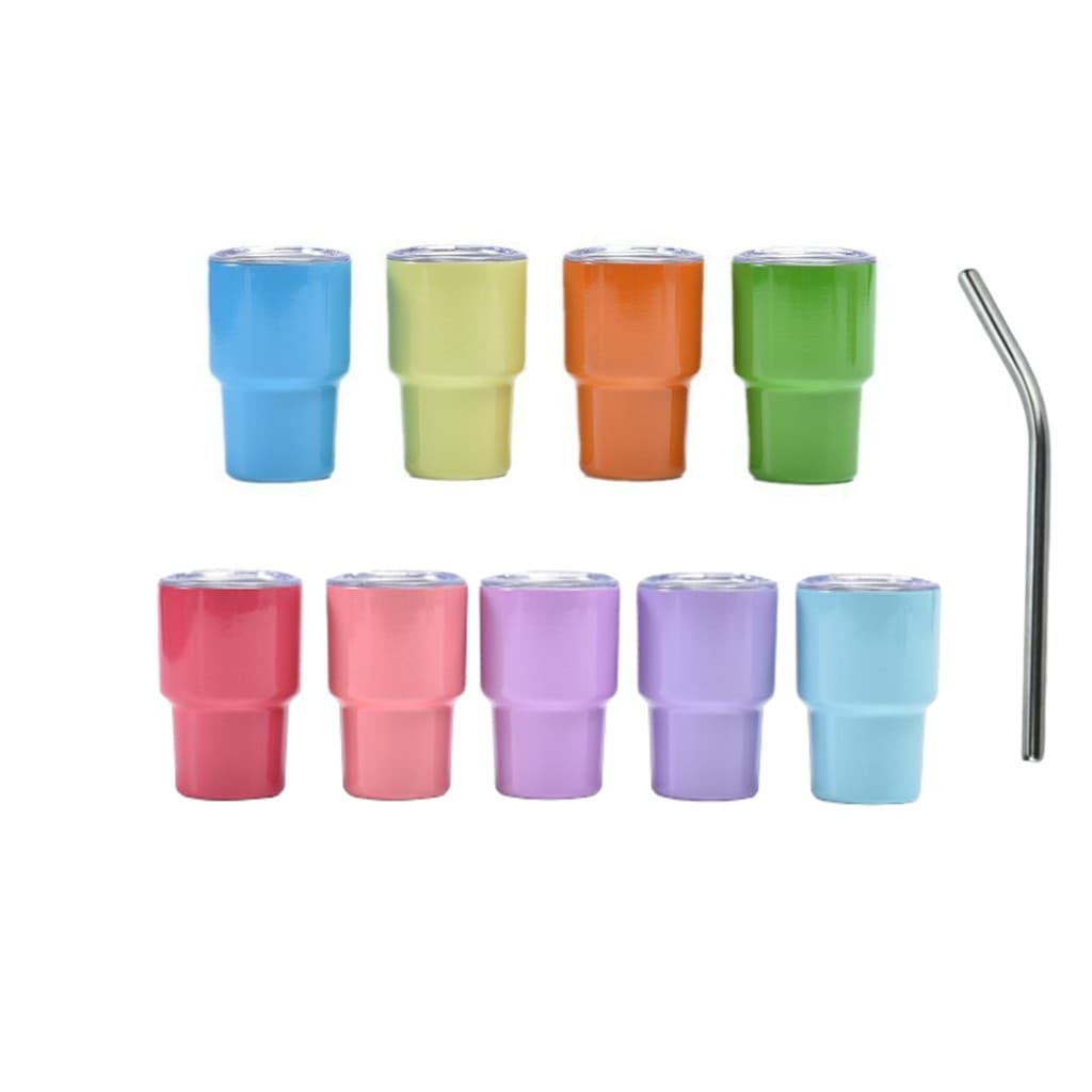 Copo Shot Térmico 60ml Tequila Cachaça com canudo