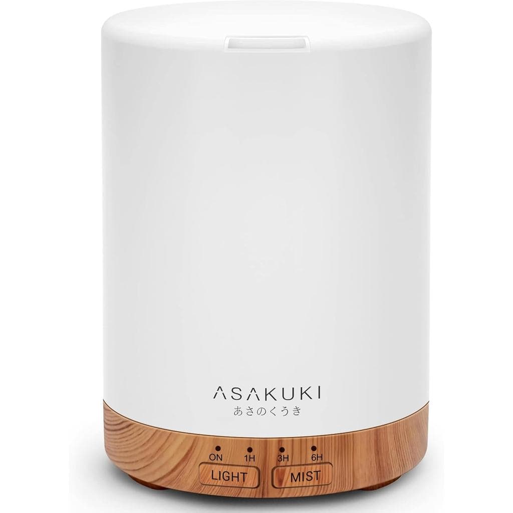 Difusor de Óleos Essenciais ASAKUKI para Casa, Umidificador de 300 ml com Desligamento Automático, Difusor de Aromaterap