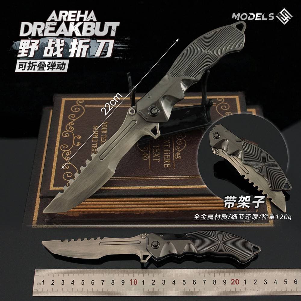 Área escura avanço mercadoria campo combate faca dobrável modelo faca liga dobrável versão brinquedo ornamentos adereços