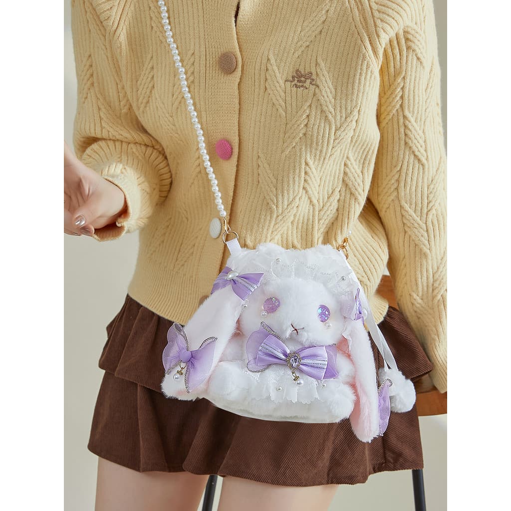 Meninas presentes de aniversário Lolita coelho sacos práticos bonito coelho de um ombro sacos do mensageiro presentes pa