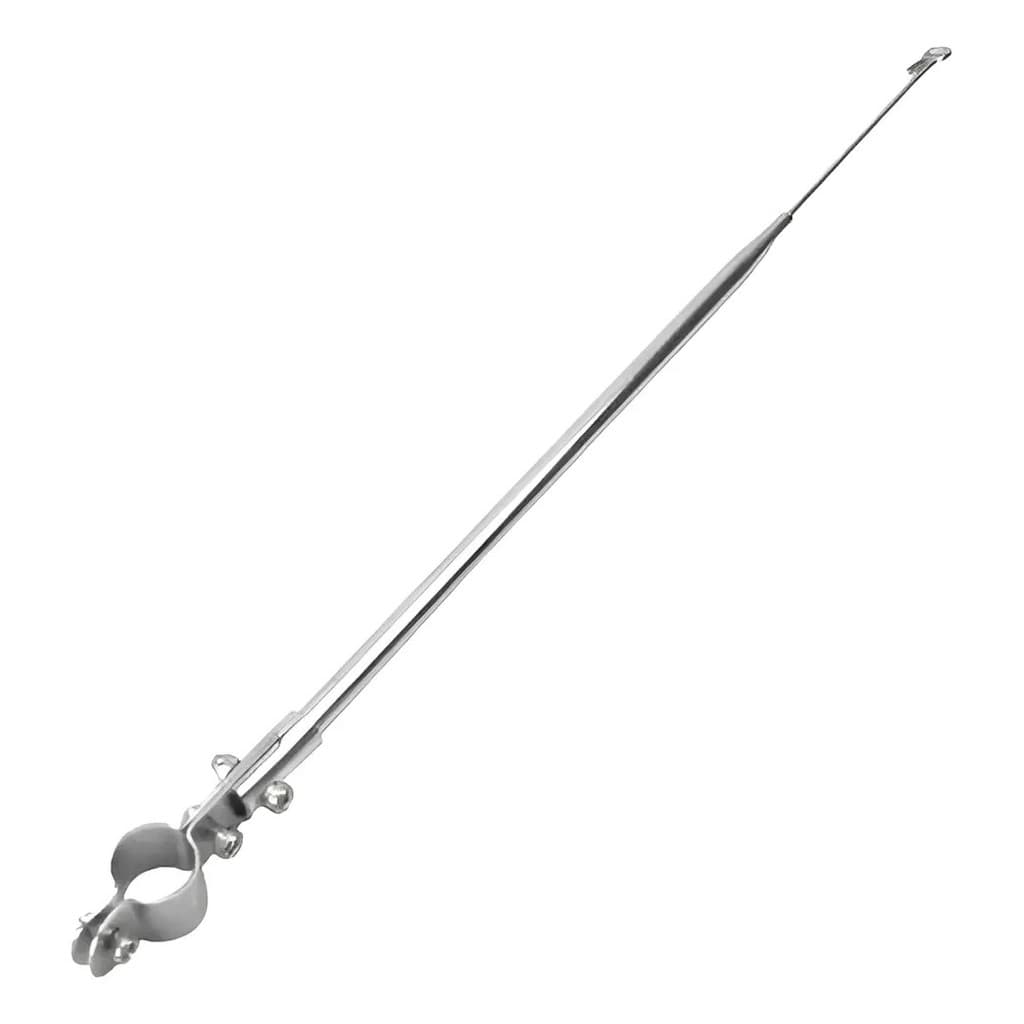 Antena Cromada Corta Pipa 2 Estágios Guidão Moto (M8)