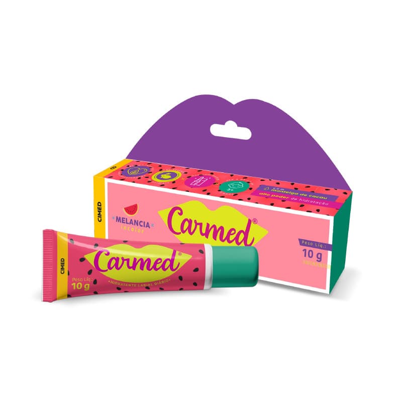 Carmed Melancia Hidratante Labial 10g - Hidratação Cimed