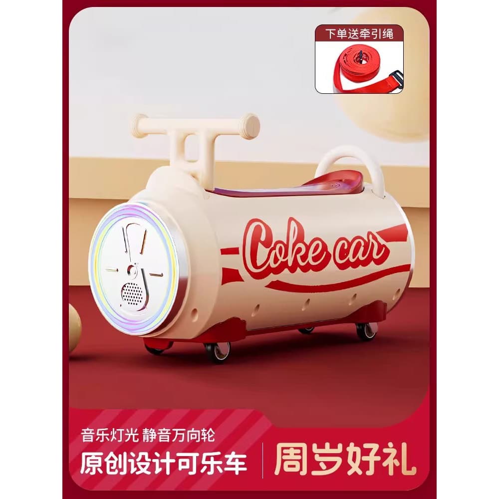 Latas alemãs torcidas carro ABS aviação Material ecológico Scooter 1-3 anos de idade bebê um ano de idade presente carro