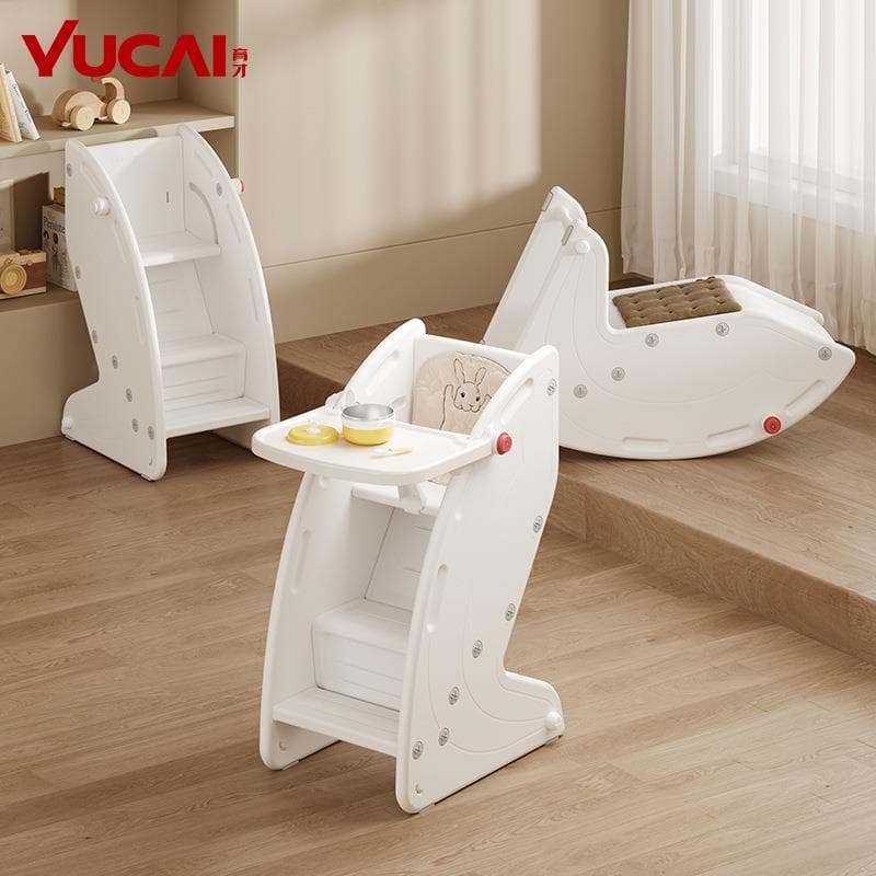 Yucai cadeira de jantar para bebês, cadeira simples de crescimento de pés altos, cadeira de jantar, cadeira de crescimen