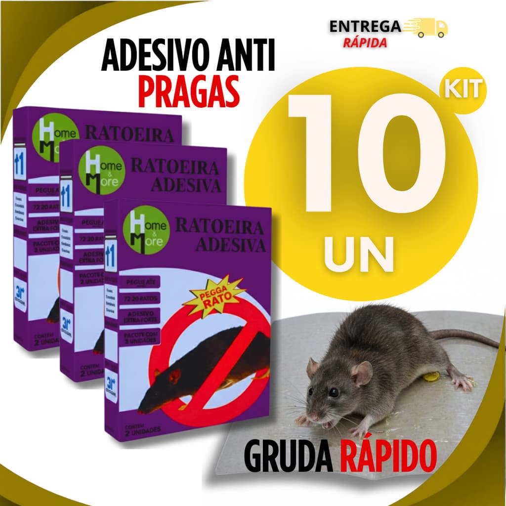 Adesivos Para Pragas Insetos Rasteiros Escorpiões Ultra Fixação Eficiente
