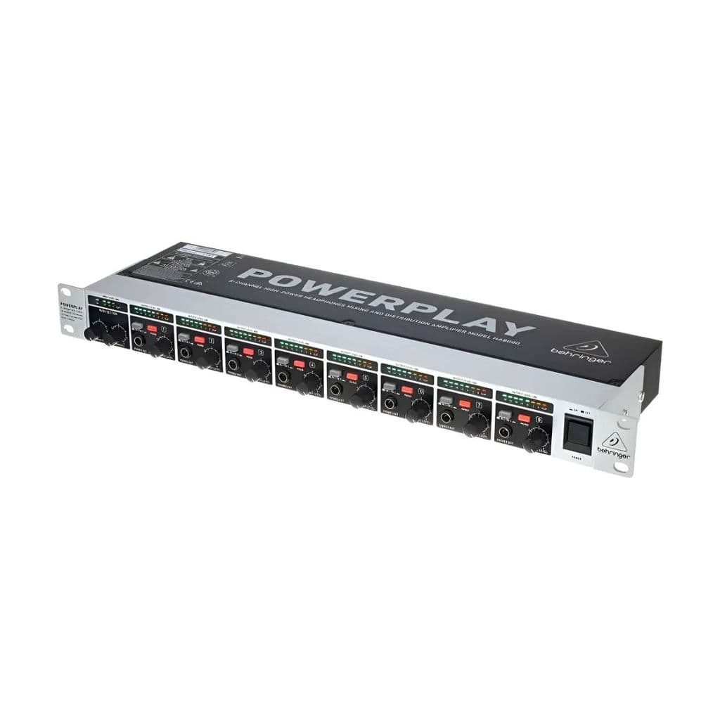 Amplificador De Fone Powerplay Behringer Ha8000 Canais