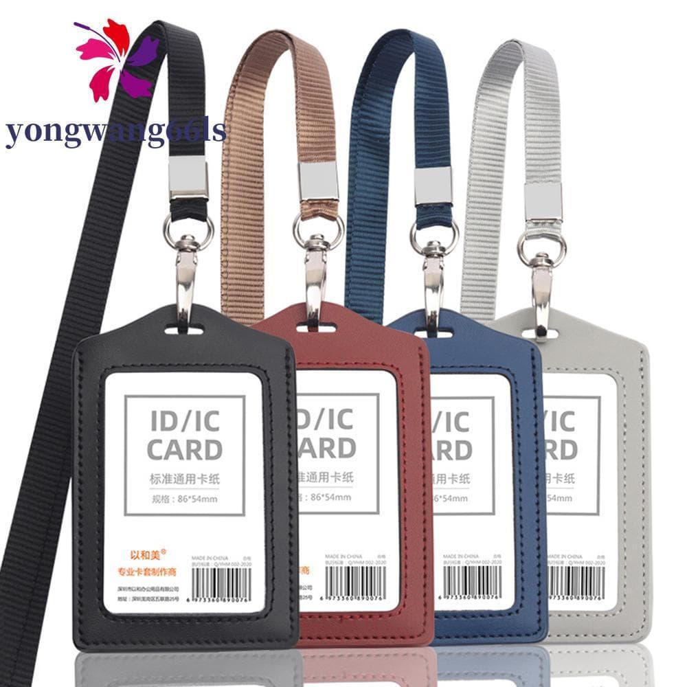 YONGWANG Com Cordão De Pescoço Para Negócios , Alta Qualidade , Homens , Mulheres , Porta-Cartões De Acesso , Nome Do Es