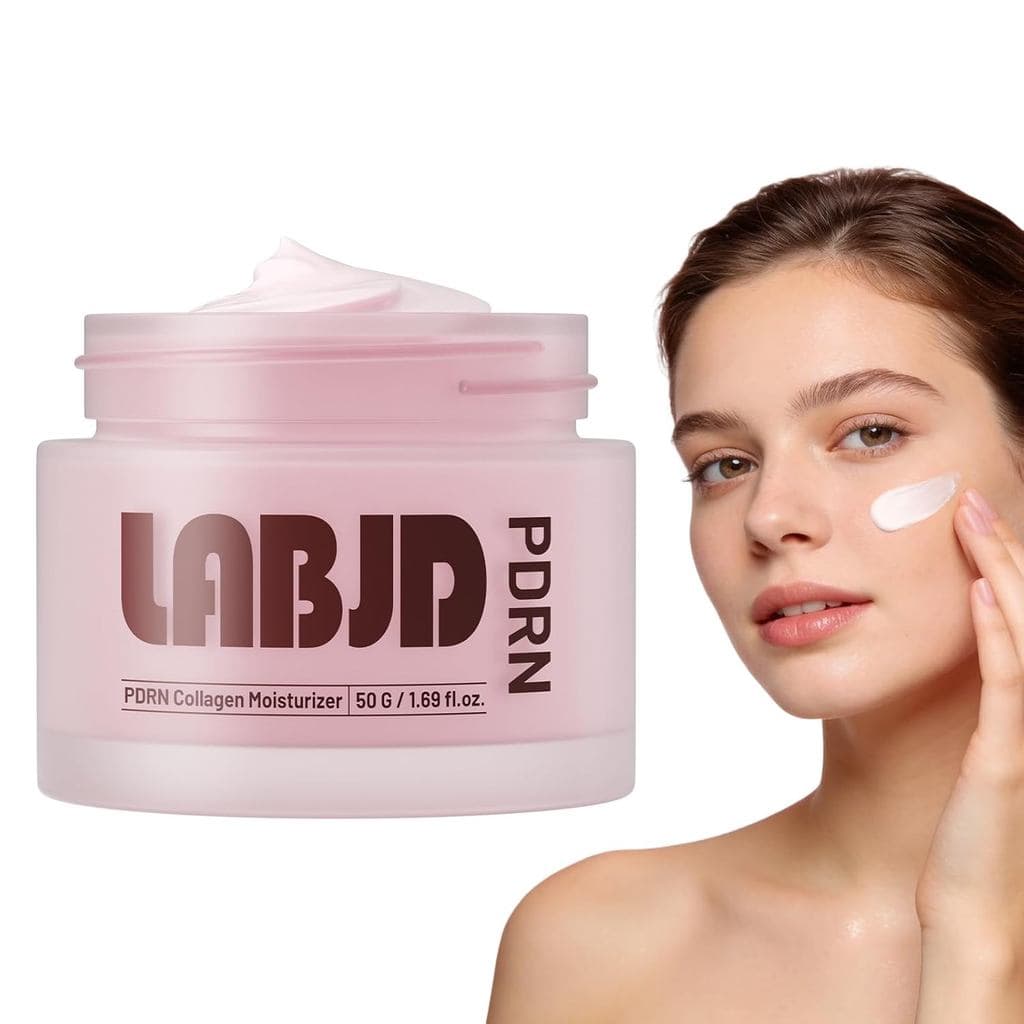 Creme Facial Hidratante PDRN com Ácido Hialurônico, Cuidado Coreano para a Pele para Luminosidade, Hidratação e Melhora