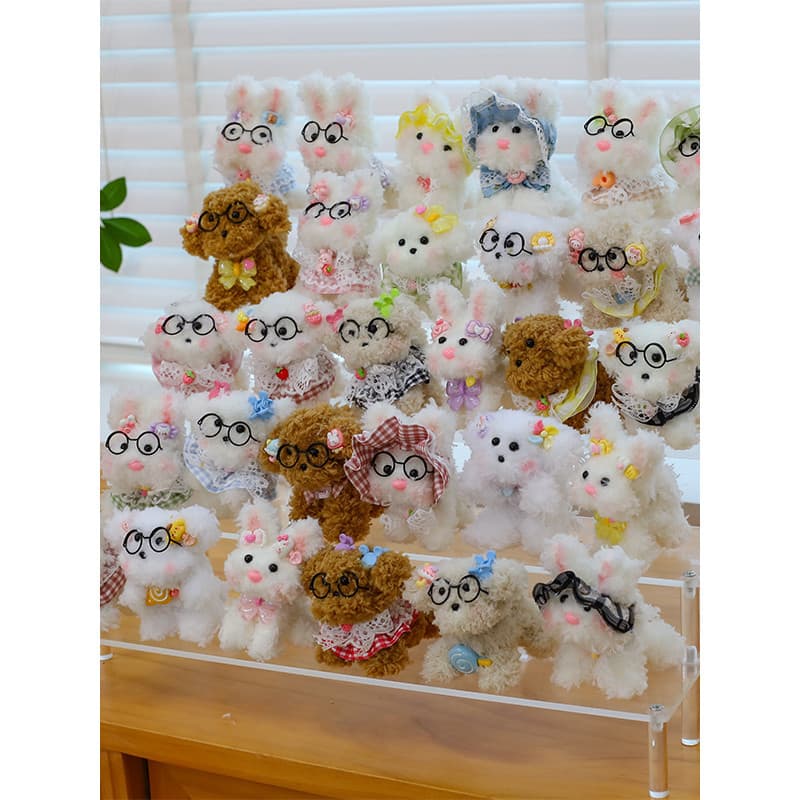 Bonito West Highland rabisco filhote de cachorro dos desenhos animados boneca de pelúcia saco pingente namoradas mochila
