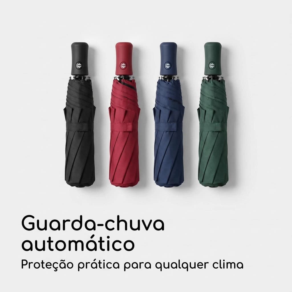 Guarda Chuva Automático Sombrinha Grande Proteção Solar Blackout Reforçado Dobrável 10 varetas Envio Imediato colorido