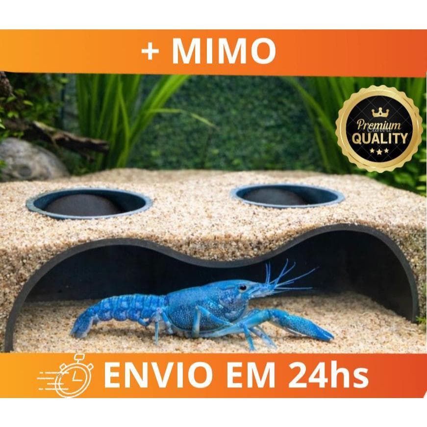 Caverna para Aquário  – Toca Gruta para Peixes Betta Camarões Doce e Marinho | Material Atóxico Resistente