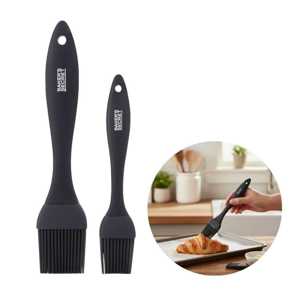 Jogo Pincel Culinário Cerdas em Silicone 2 Peças Cozinha