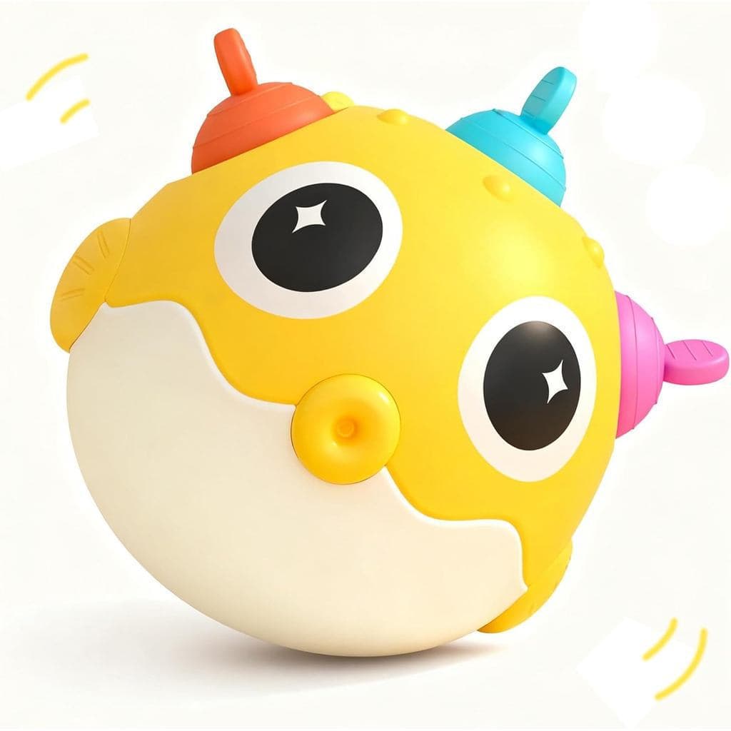 Brinquedos Fofos De Oscilação De Peixe Para Bebês , Brinquedo Infantil Barriga De 3 6 12 Meses , Bolha De Silicone Alívi