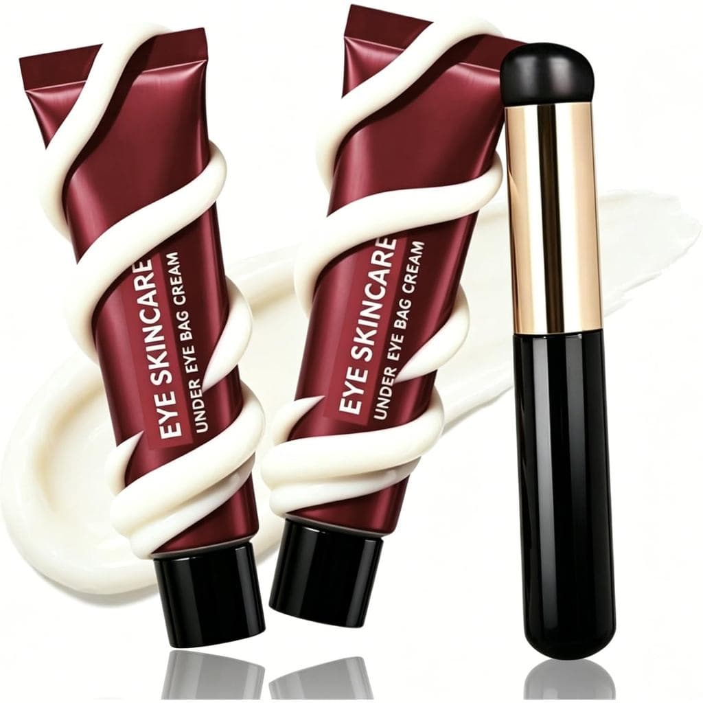 2 Creme para Olhos para Olheiras e Inchaço, Removedor Instantâneo de Bolsas nos Olhos com Laser Revitalizante, Removedor