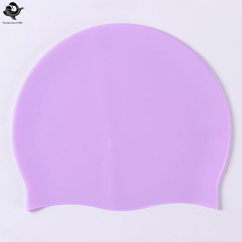 PFG Silicone Mundo Touca De Natação Das Mulheres Dos Homens Cabelo Longo À Prova Dwaterproof Água Cor Esportes Alta Elás