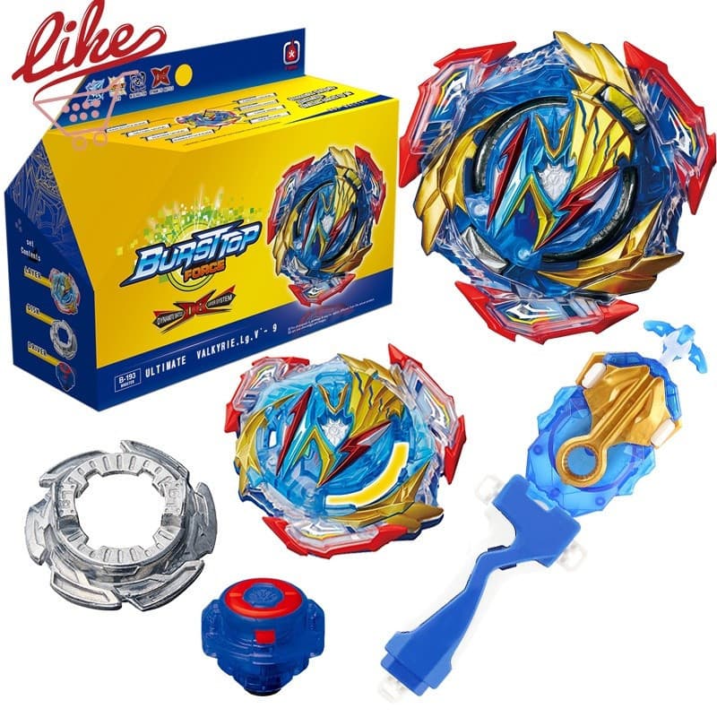 Beyblade Burst B-193 Ultimate Valkyrie DB Dynamite Battle Set, com Lançador B-184 e Cabo, Brinquedo Infantil FJ1H