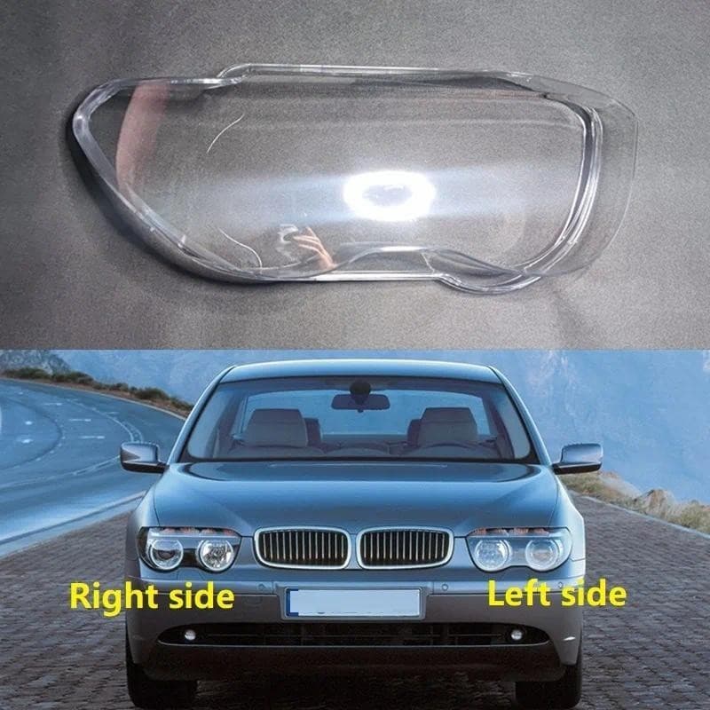 Lente Do Farol Escudo Máscara De Abajur Transparente Capa De Lâmpada De Vidro Para BMW Série 7 E65 E66 1999 2000 2001 20