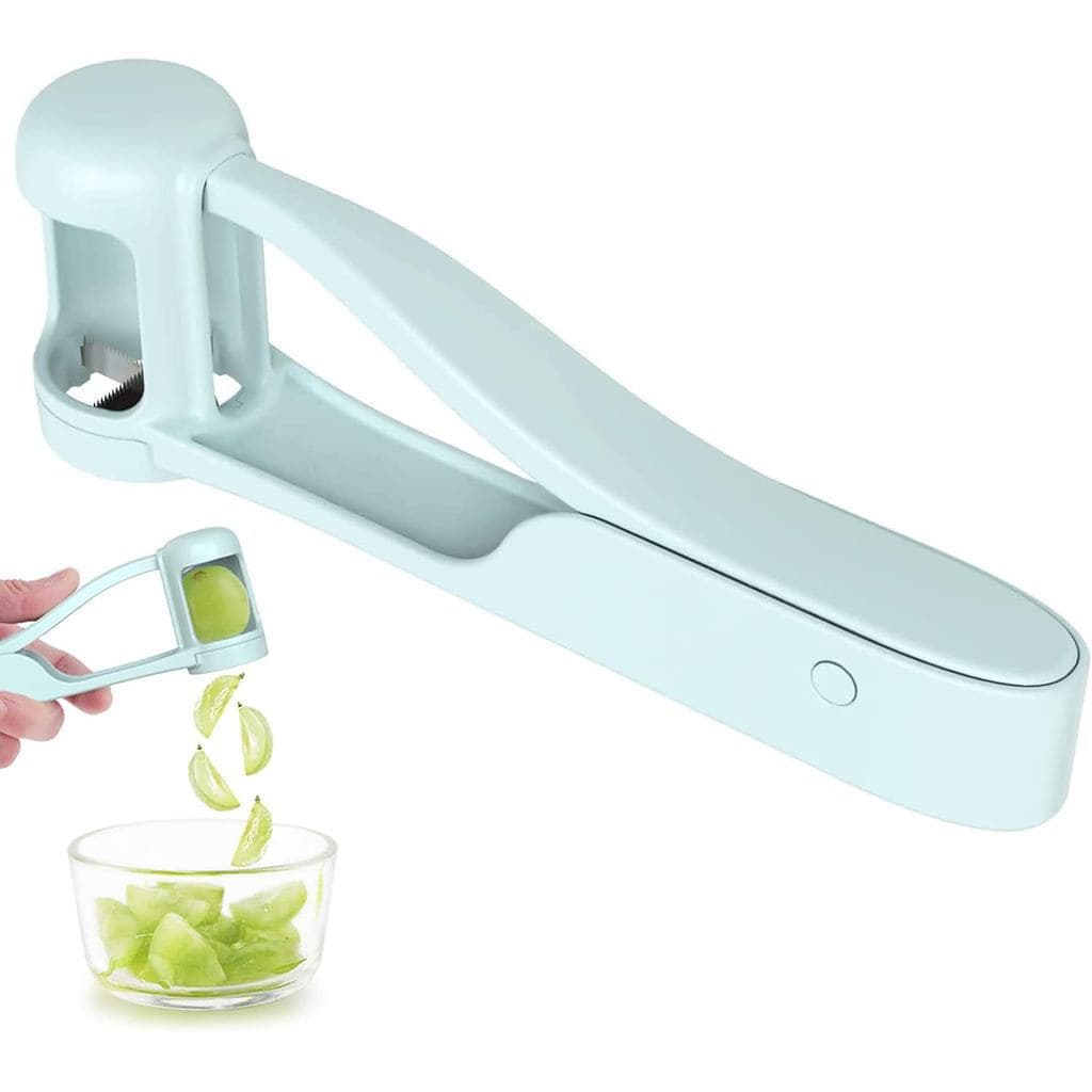 Cortador de Uvas, Fatiador de Uvas, Utensílio de Cozinha em Aço Inoxidável, Cortador de Frutas para Bebês e Crianças