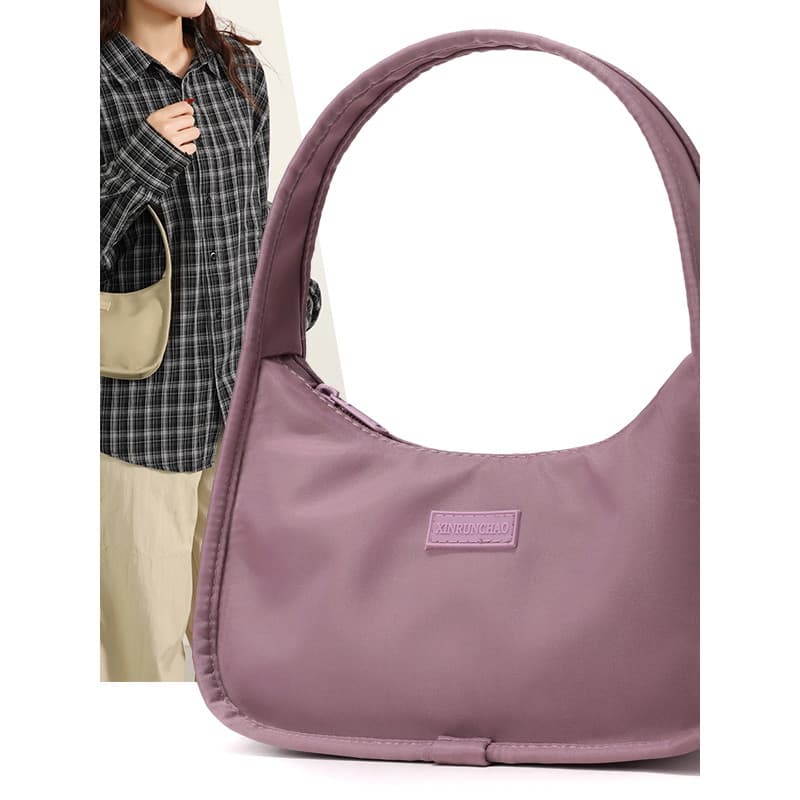 2026 novo estilo simples meia lua saco feminino moda Commuter axilas saco portátil Mini bolsa moda pequena mochila femin