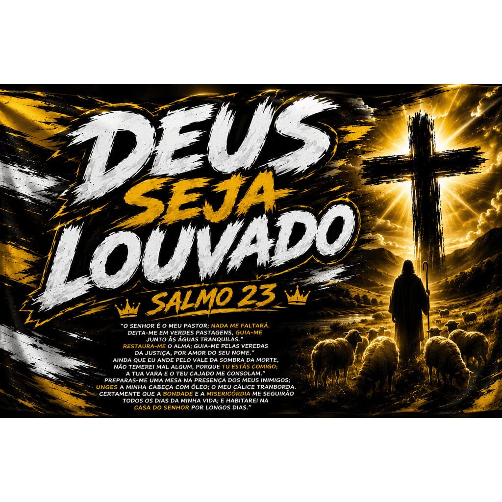 Banner BANDEIRA  Lona 90x50 4 Com Ilhós SAMO 23 top top