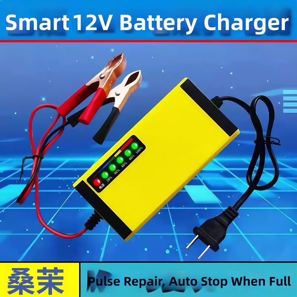 Carregador De Bateria Universal Inteligente Para Carro 12V