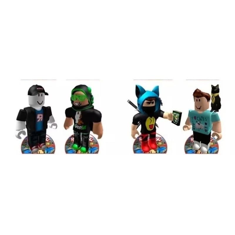 Roblox 4 Displays de Mesa 20 cm Decoração Festa