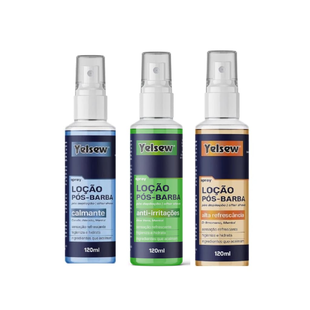 Loção Pós-Barba Yelsew Anti Irritação 120ml